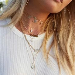 Jnbstyle Diamond Letters Necklaces