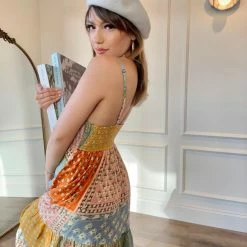 Jen's Pirate Booty Wild Side Midi Dress - Daydream Patchwork Dresses