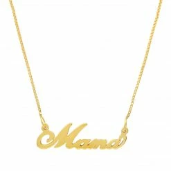 Jacqueline Nicole Brown Cursive Nameplate Necklace Necklaces
