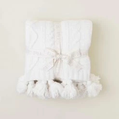 Barefoot Dreams CozyChic Cable Throw Home