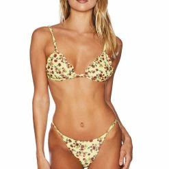 Beach Riot Swim Rosie Top California Buttercup