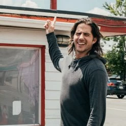 Faherty Slub Cotton Hoodie - Graphite