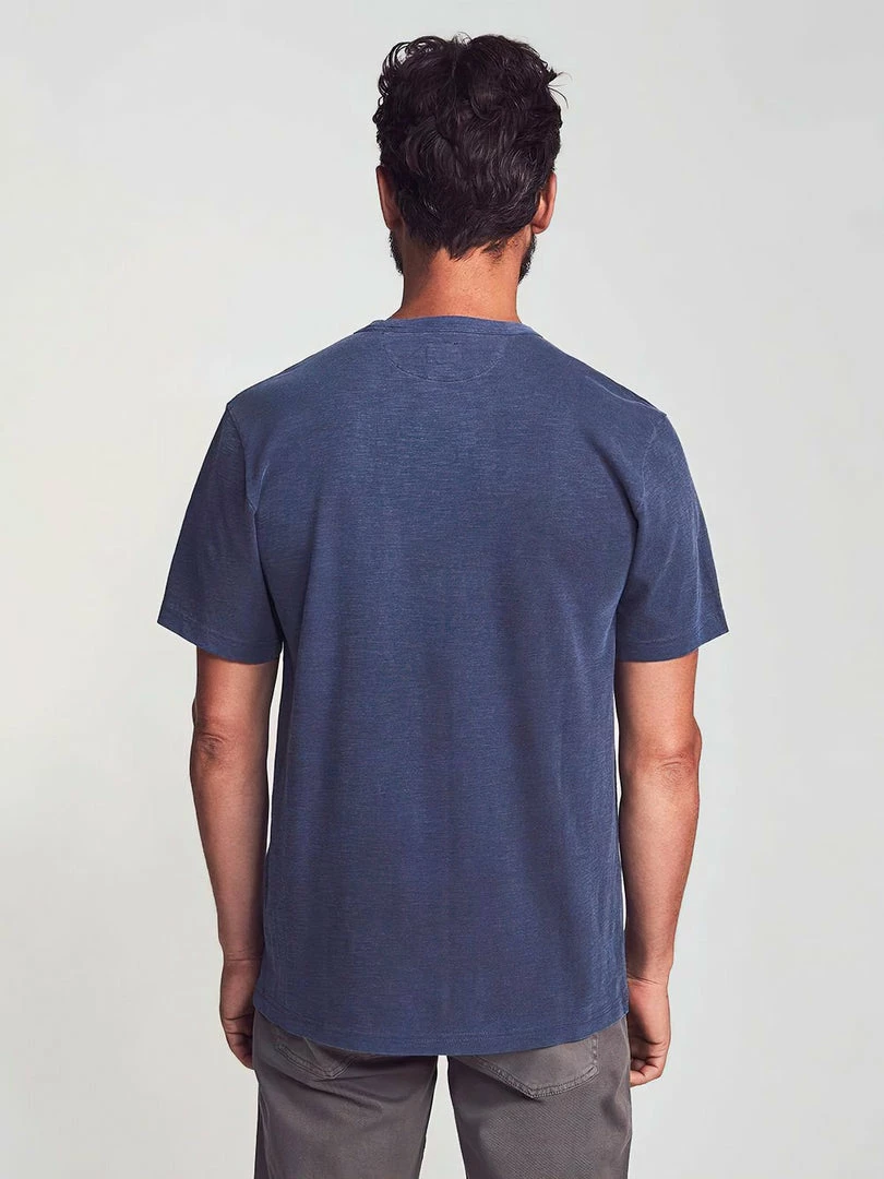 Faherty Men's Clothing Sunwashed Pocket Tee-Navy 4 Faherty Men's Clothing Sunwashed Pocket Tee-Navy