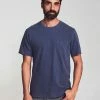 Faherty Men's Clothing Sunwashed Pocket Tee-Navy