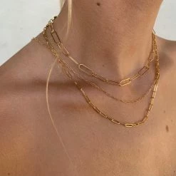 Jacqueline Nicole Brown Necklaces Large Florence Chain