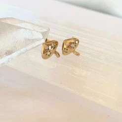 Jacqueline Nicole Brown Mushroom Diamond Studs
