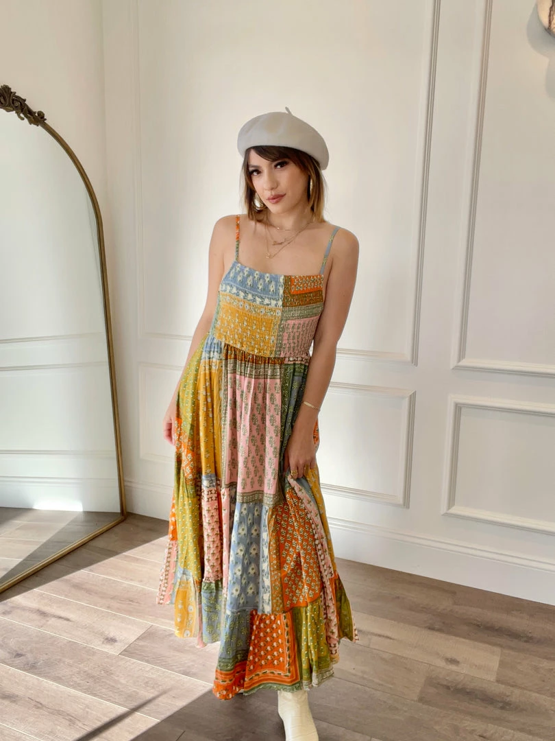 Jen's Pirate Booty Wild Side Midi Dress - Daydream Patchwork Dresses 3 Jen's Pirate Booty Wild Side Midi Dress - Daydream Patchwork Dresses