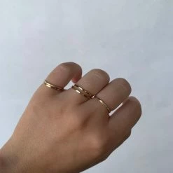 Jacqueline Nicole Brown Rings Hex Band