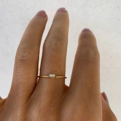 Jacqueline Nicole Brown Rings Dainty Heart Ring