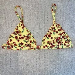 Beach Riot Swim Rosie Top California Buttercup