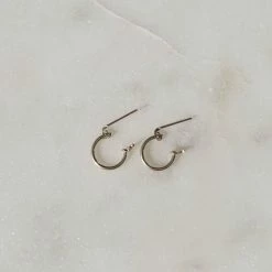 Jacqueline Nicole Brown Baby Hoops Earrings