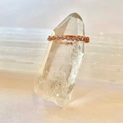 Jacqueline Nicole Brown Rings Crown Rose Gold CZ Ring