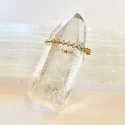 Jacqueline Nicole Brown Crown Gold CZ Ring