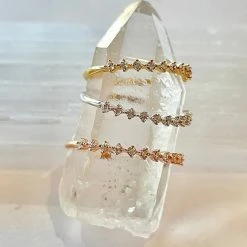 Jacqueline Nicole Brown Rings Crown Rose Gold CZ Ring