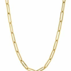 Jacqueline Nicole Brown 14K Gold Paperclip Chain Necklaces