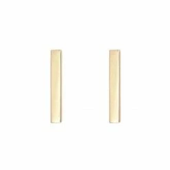 Jacqueline Nicole Brown Earrings Mini Bar Stud