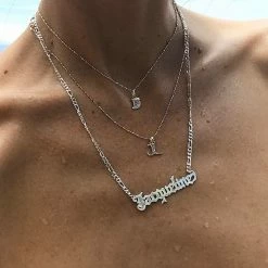 Jnbstyle Diamond Letters Necklaces