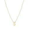 Jacqueline Nicole Brown Single Letter Necklace Necklaces