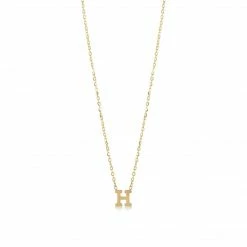 Jacqueline Nicole Brown Single Letter Necklace Necklaces