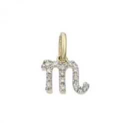 Jacqueline Nicole Brown Diamond Zodiac Sign Necklaces