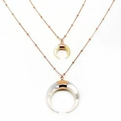 Jnbstyle Necklaces Love Mother Of Pearl Horn Necklace