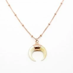 Jnbstyle Necklaces Love Mother Of Pearl Horn Necklace