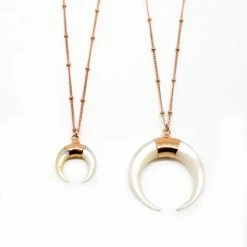 Jnbstyle Necklaces Love Mother Of Pearl Horn Necklace