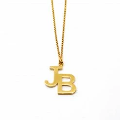 Jnbstyle Block Letter Initial Necklace Necklaces