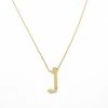 Jnbstyle Gothic Font Single Letter Necklace