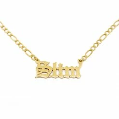 Jnbstyle Necklaces Goth Nameplate Necklace