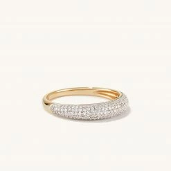 Jacqueline Nicole Brown Pave Dome Ring