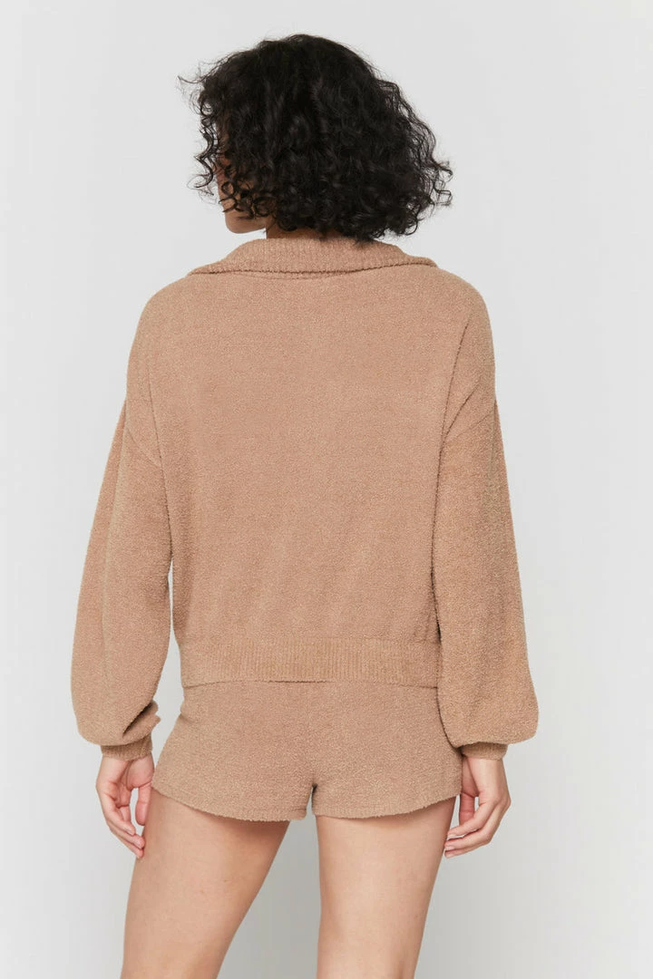 Spiritual Gangster Melody Zip Up Funnel Neck Sweater - Camel 5 Spiritual Gangster Melody Zip Up Funnel Neck Sweater - Camel