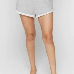 Spiritual Gangster Women's Clothing Cotton Lounge Short Medium Heather Grey