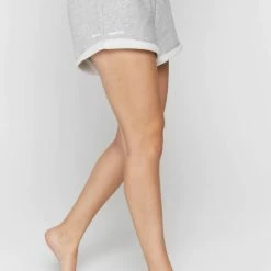 Spiritual Gangster Women's Clothing Cotton Lounge Short Medium Heather Grey