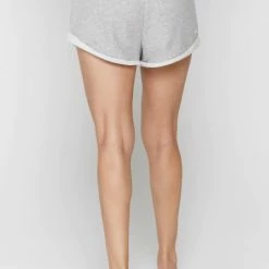 Spiritual Gangster Women's Clothing Cotton Lounge Short Medium Heather Grey