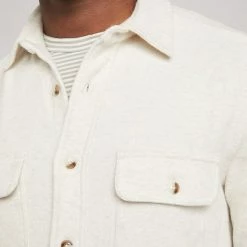 Faherty Men's Clothing Legend Sweater Shirt - Off White