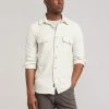 Faherty Men's Clothing Legend Sweater Shirt - Off White