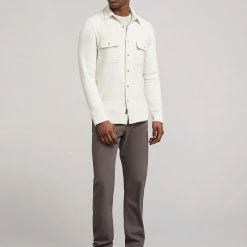 Faherty Men's Clothing Legend Sweater Shirt - Off White