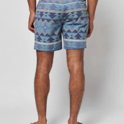 Faherty Six Rivers Turquoise Doug Good Feather Boardshort 7