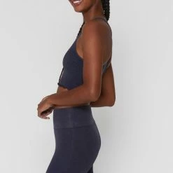 Spiritual Gangster Amor Crop Tank - Mineral Wash Night