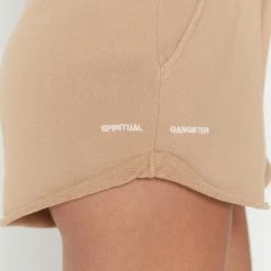Spiritual Gangster Lounge Cotton Short Biscotti
