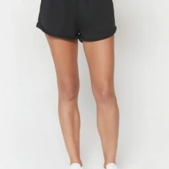 Spiritual Gangster Cotton Lounge Short Vintage Black Women's Clothing