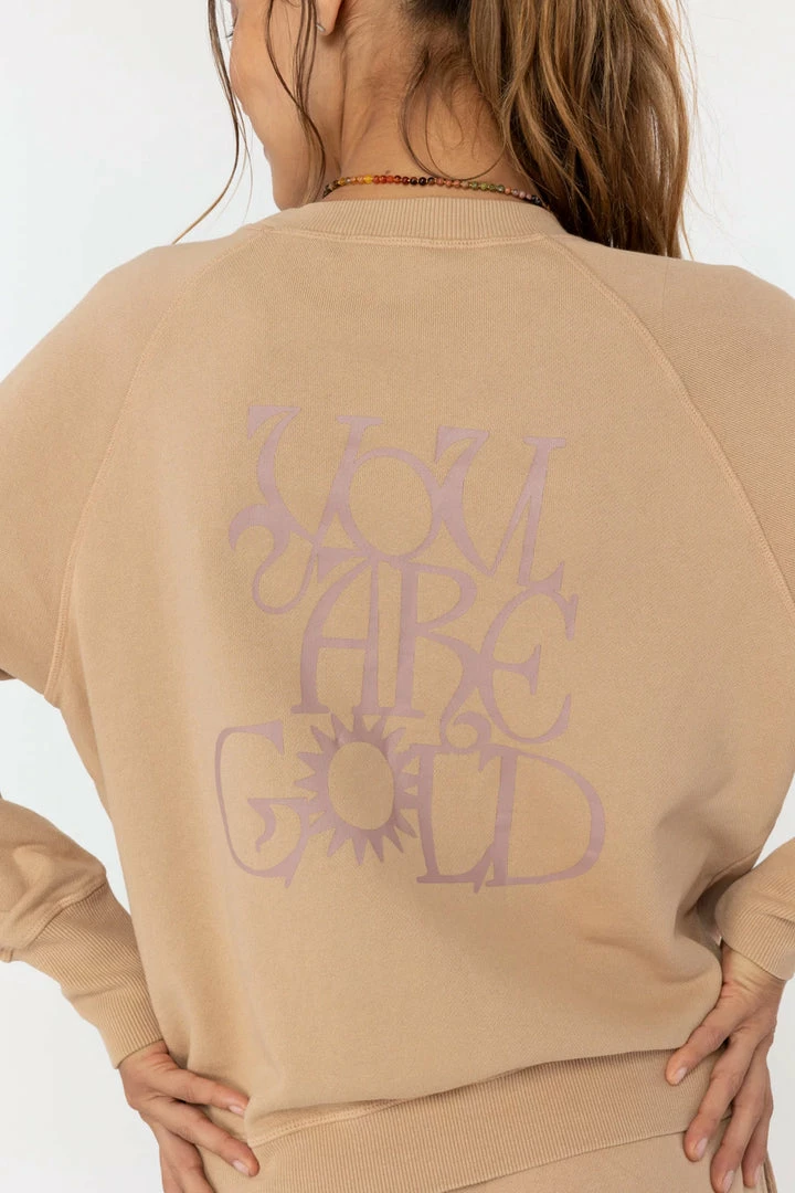 Spiritual Gangster You Are Gold Bridget Raglan Sweatshirt 3 Spiritual Gangster You Are Gold Bridget Raglan Sweatshirt