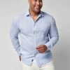 Faherty Linen Laguna Shirt - Light Blue Melange