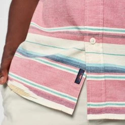 Faherty Red Summer Short-Sleeve Coast Shirt