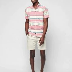 Faherty Red Summer Short-Sleeve Coast Shirt