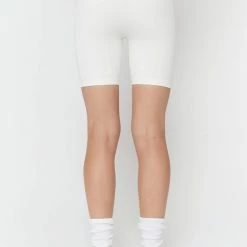 Spiritual Gangster Amara Seamless Wide Rib Biker Short Stone Women's Clothing