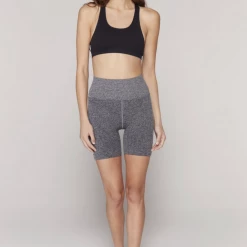 Spiritual Gangster Biker Short Grey Women's Clothing