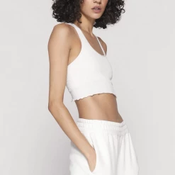 Spiritual Gangster Amor Crop Tank - White