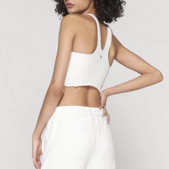 Spiritual Gangster Amor Crop Tank - White